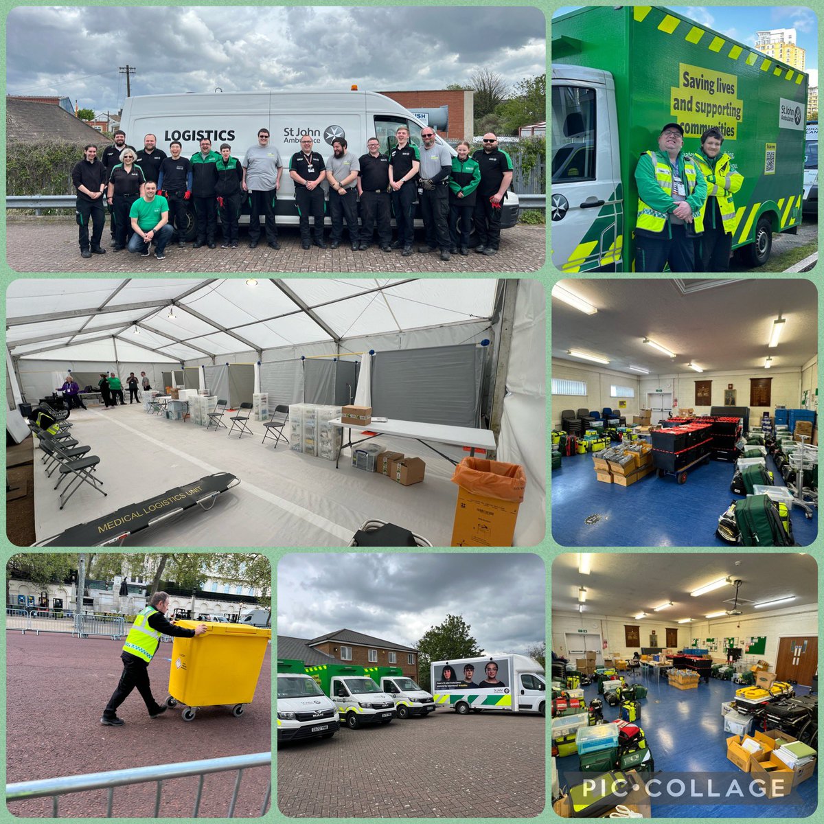 1. Another incredible weekend with @SJA_Logistics providing support to our clinical colleagues across the route at this years #londonmarathon2024. The team of @stjohnambulance volunteers  prepared and delivered over 4,500 items of equipment/consumables to over 40 locations.