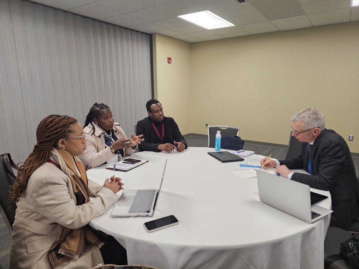 Great discussion with Minister @Joyelle_Clarke and her team on enhancing the voice of #SIDs at #COP16Colombia and how the #BiodiversityPlan can be implemented leaving no one behind.