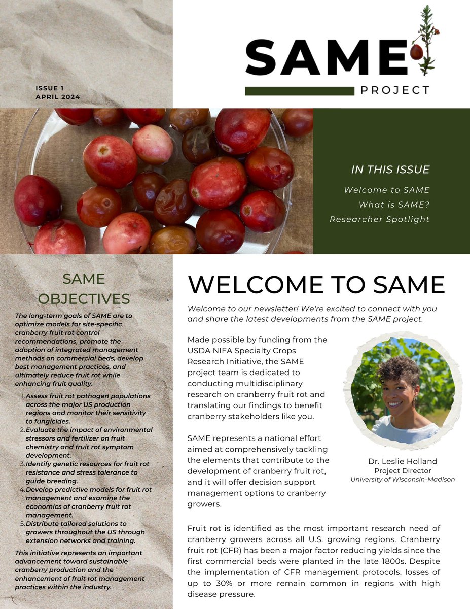 The first issue of our SAME Newsletter is now live on our website! You can find the PDF here sameproject.wisc.edu/products/newsl…. You can also subscribe here to stay updated on all the latest SAME news bit.ly/49QjGgP!