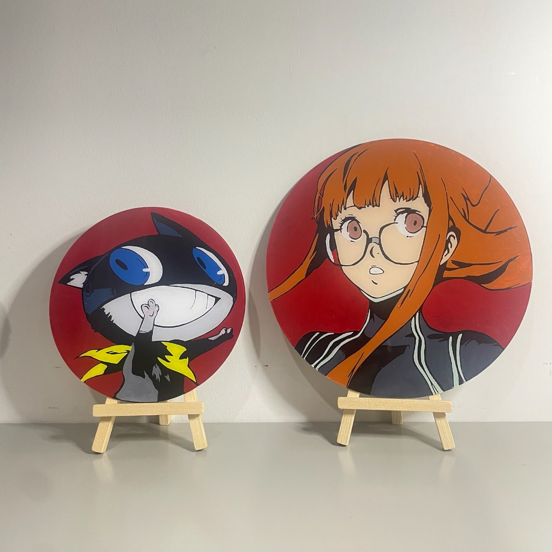 Did glass paintings of Morgana & Futaba #Persona5