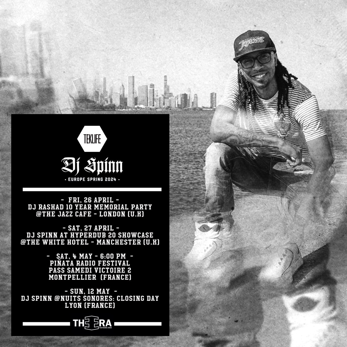 theerafootwork's tweet photo. NEW DATE ADDED! Saturday! May 4th catch @DJ_Spinn live at this year’s @pinataradio festival! Grab your tickets now by hitting the link here: https://t.co/cTOdz3s28m Don’t miss out! See you there! #djspinn #theerafootworkcollective #teklife #WHOBETTA #ONESIXTY
📸 @Ashes57 https://t.co/RnyOovHeol