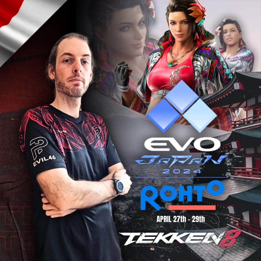 esport_pulsar's tweet photo. EVO JAPAN 2024 | #TEKKEN8
📆 April 27th - 29th
🌏 JAPAN
🎮 @TEKKEN
🏆 @evojapan_info
Buona Fortuna @seppaevil46 💪🏽😎
#ipulsar #t8 #tekken #esports
#EVOJapan2024 https://t.co/6ELojjtkma