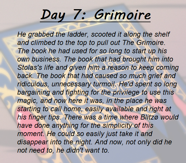 SORRY I'M LATE HERE'S DAY 6 & 7, THE LAST TWO CHAPTERS OF MY #StolitzWeek2024 ONGOING FIC Day 6 is a combo Slice of Life/Date Night & Day 7 has a Grimoire bit in it while also wrapping it all up. Thank you so much for reading! archiveofourown.org/works/55186459…