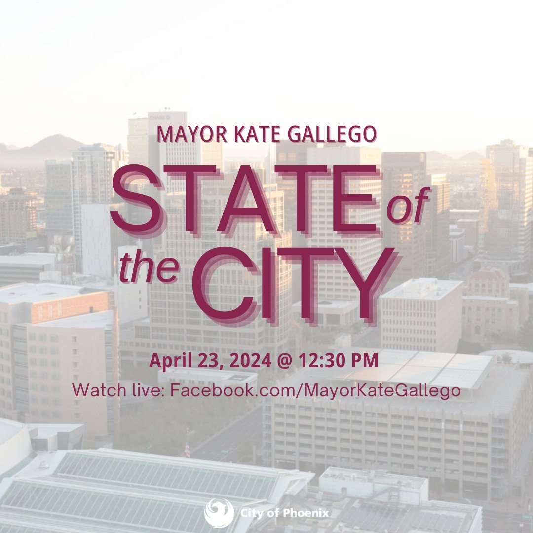 Tomorrow, I'll deliver my fifth State of the City address. I hope you'll tune in to the livestream at Facebook.com/MayorKateGalle….