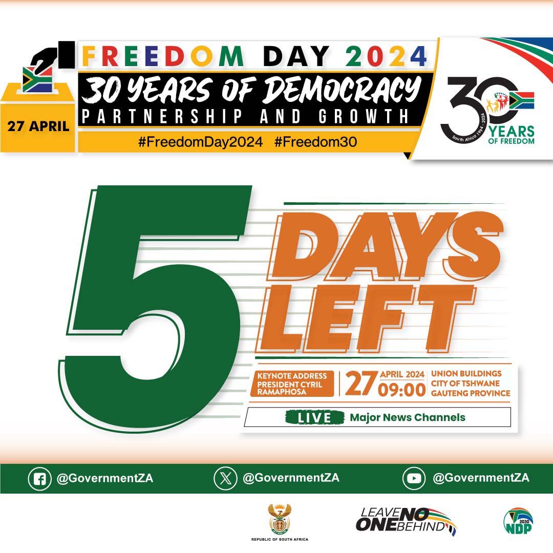 27 April 1994 - 27 April 2024 #FreedomDay2024 #Freedom30