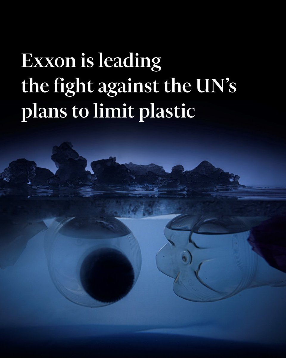 ‘The issue is pollution. The issue is not plastic,’ Karen McKee, the head of product solutions for ExxonMobil, one of the world’s largest producers of plastic, told the Financial Times on.ft.com/4d9RCrn