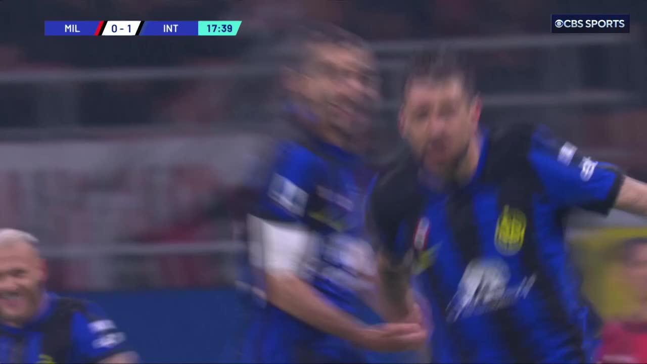 FRANCESCO ACERBI AND INTER STRIKE FIRST IN THE DERBY DELLA MADONNINA 😤