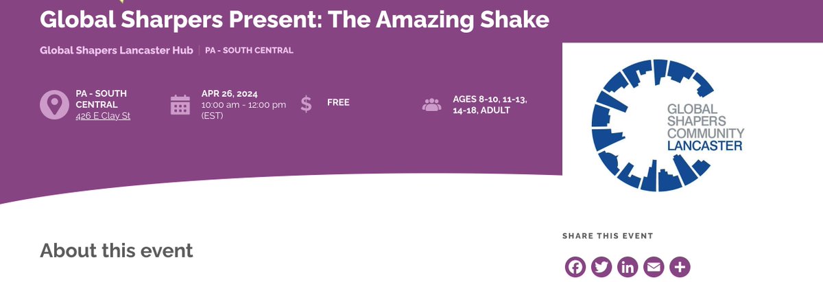 Another awesome @RemakeDays event is coming up this weekend!  On April 26th, don't miss the Amazing Shake, an opportunity for students to learn and practice employability skills in a fun way.  Learn more: remakelearningdays.org/event/pa-south… #CareerReadyPA @PADeptofEd @IU13