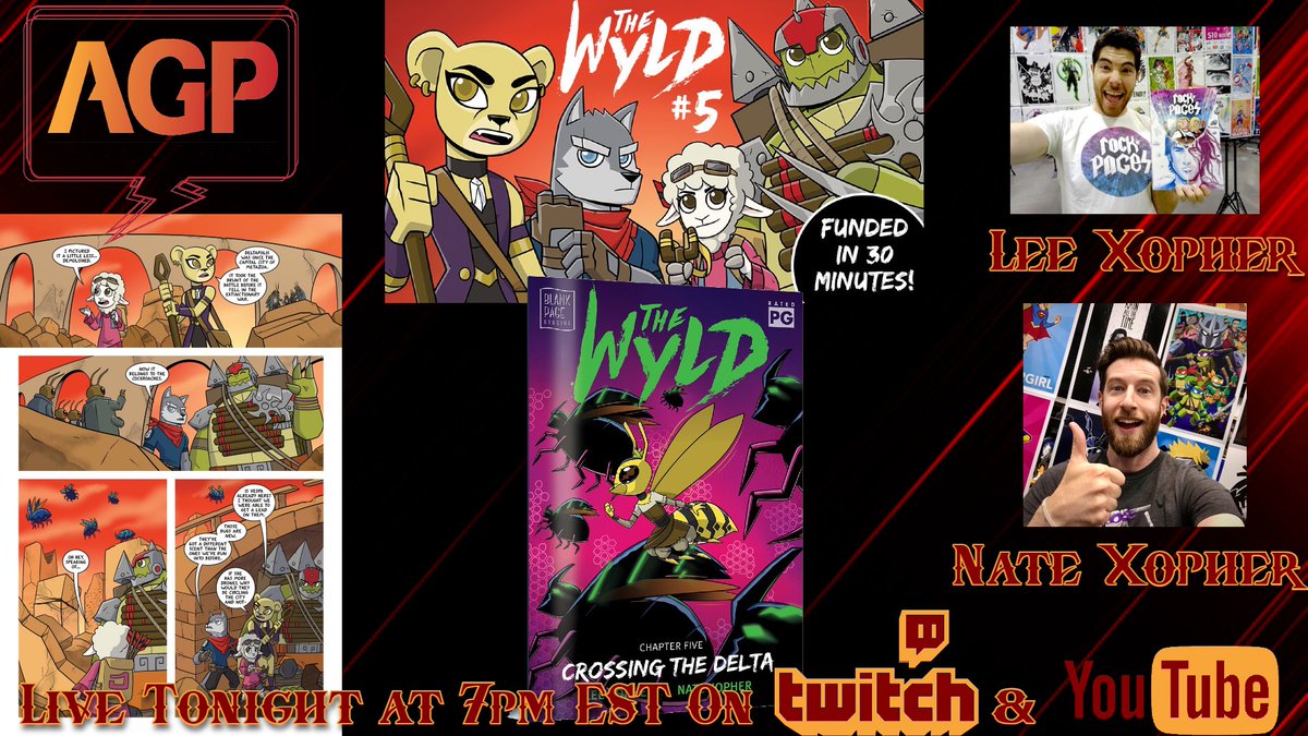 I will be LIVE today (4/22) at 7pm EST w/another #AGP  #Podcast w/guests <a href="/leexopher/">Lee Xopher</a> &amp; <a href="/natexopher/">Nate Xopher</a> to talk about their #Kickstarter 

Kickstarter Link: kck.st/3vVOgHV

Watch on: twitch.tv/amandagilliamp…
or
youtube.com/@AmandaGilliam…

 #comics #comiccreator #comicbooks