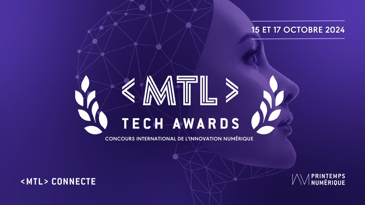 🏆📱 Les MTL Tech Awards sont de retour pour la 6e édition de MTL connecte ! Ne ratez pas l'occasion de soumettre vos projets innovants avant le 3 juillet 2024 ! Inscrivez vous maintenant ➡️ mtlconnecte.ca/2024-mtl-tech-…

#MTLTechAwards #Innovation #Tech #MTLconnecte