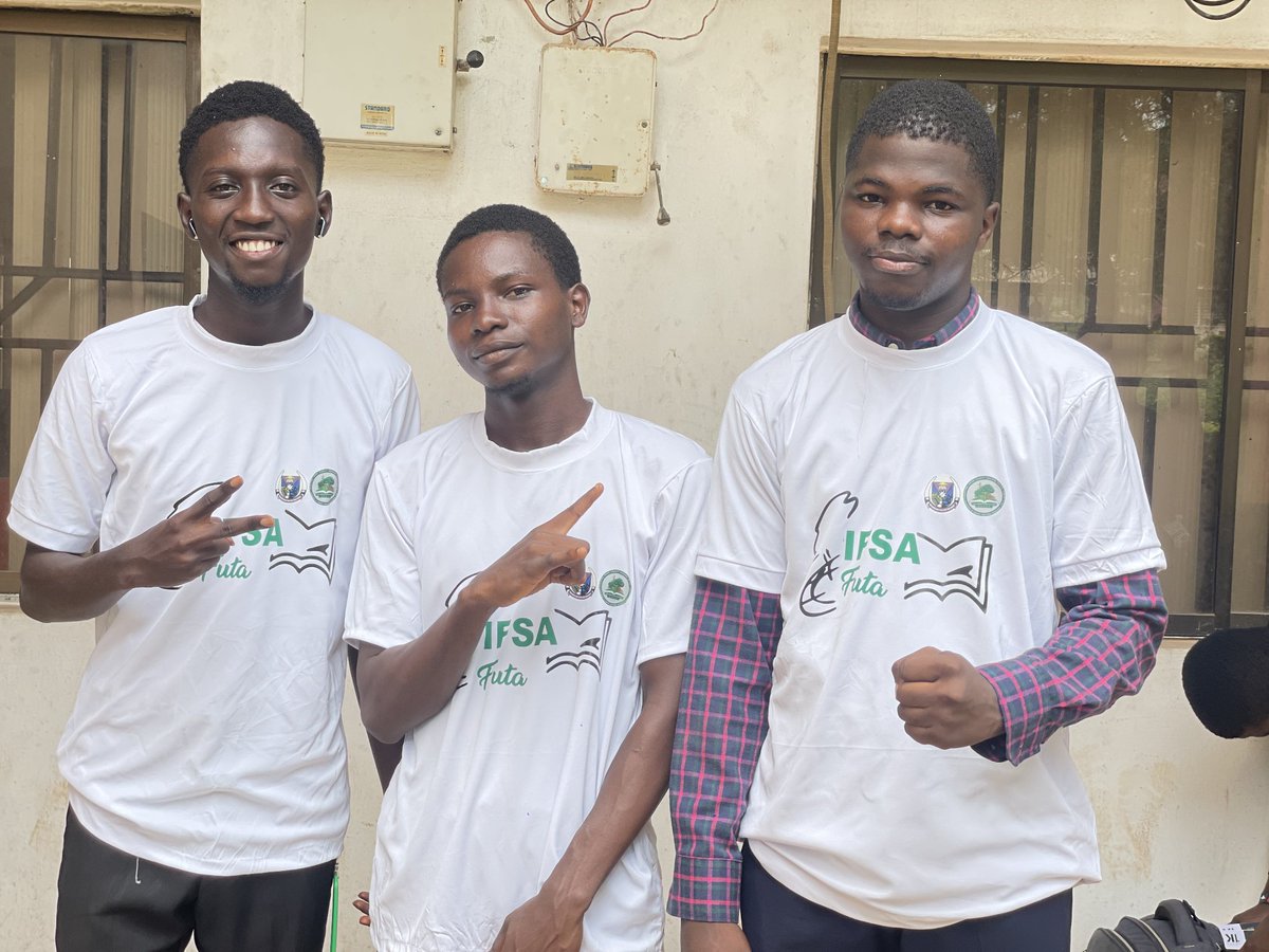 IFSAFutaNigeria's tweet photo. IFSA Week'24😍❤️
Day 1💚✨️
#ifsa #futa #ifsafuta #ifsaweek #green #forestry https://t.co/e1VhKMnZIH