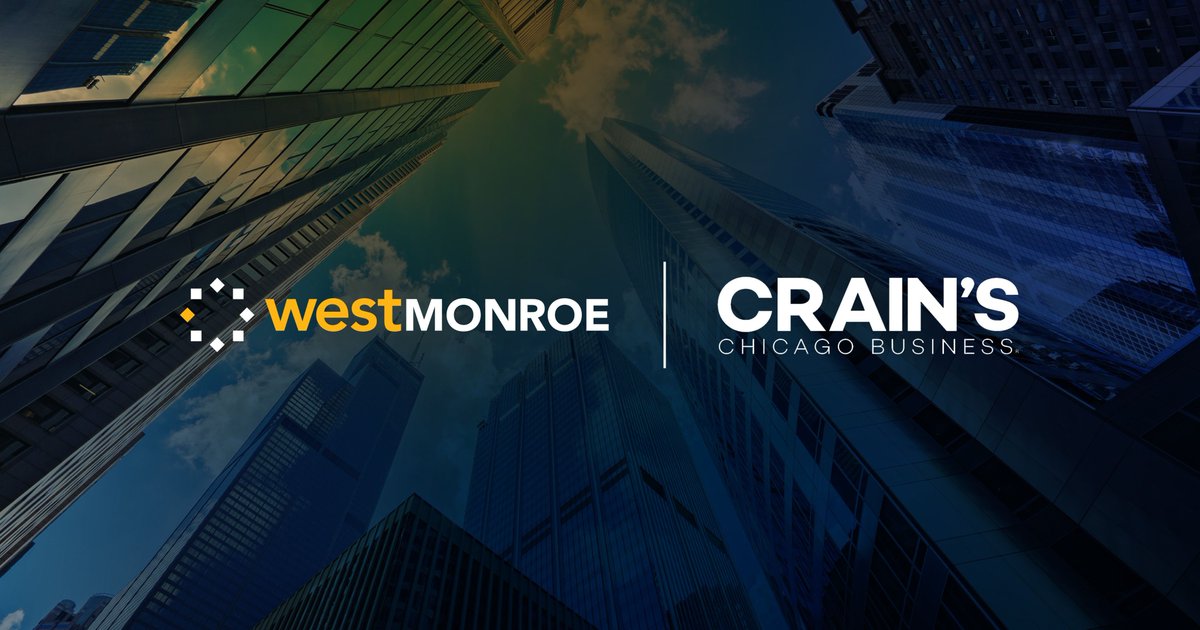 👍 We're thrilled to announce that @WestMonroe has been named to @CrainsChicago's Privately Held Companies List this year! We've been a mainstay on this list, a special honor in a location we've called our headquarters for more than two decades!