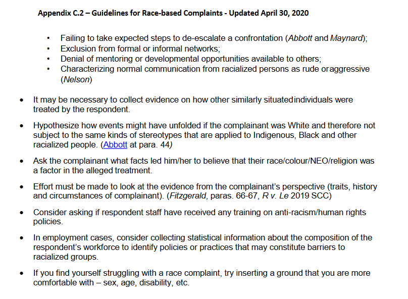 Canada's online hate laws are much worse than you think. The kangaroo court @CdnHumanRights that is tasked with implementing Trudeau's online hate laws already DOESN'T REQUIRE EVIDENCE to prosecute alleged racism. These policies are from 2020: - Only a 'subtle scent' of