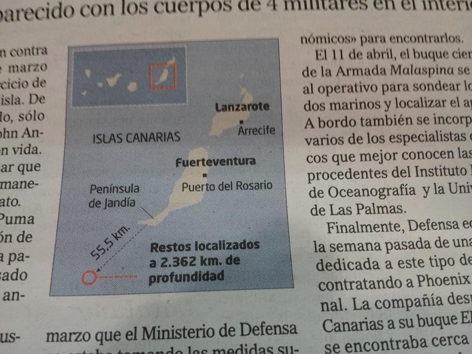 manu_jim's tweet photo. Edición del 22/04/2024 de @elmundoes 

Atención a la profundidad a la que este periódico indica que se han localizado los restos. https://t.co/2BfOREF5Q1
