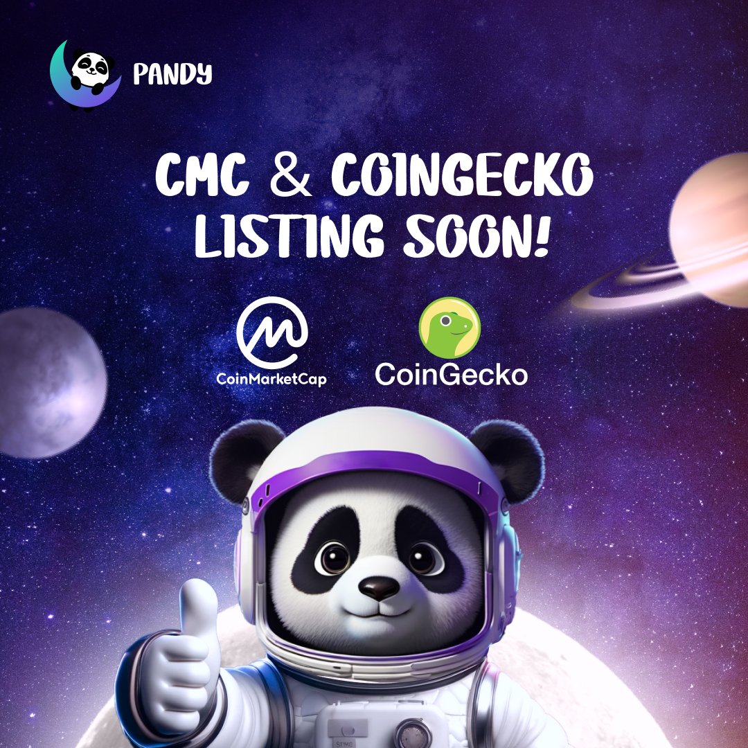 PandyThePanda's tweet photo. @CoinMarketCap and @coingecko application done! Listings expected sooooon! https://t.co/8l3m651hQ5