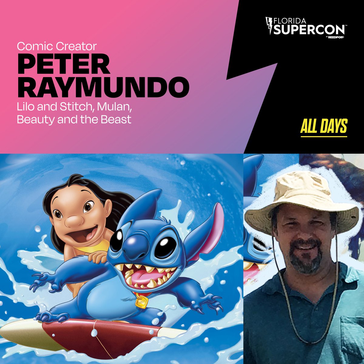 Jim Starlin (Dreadstar, Thanos), Arielle Jovellanos (Women of Marvel, Girl Taking Over: A Lois Lane Story), & Peter Raymundo (Lilo and Stitch, Beauty and the Beast) join us July 12-14 for Florida Supercon's Artist Alley!

💫 Buy tickets: Supercon24.com/BuyTickets