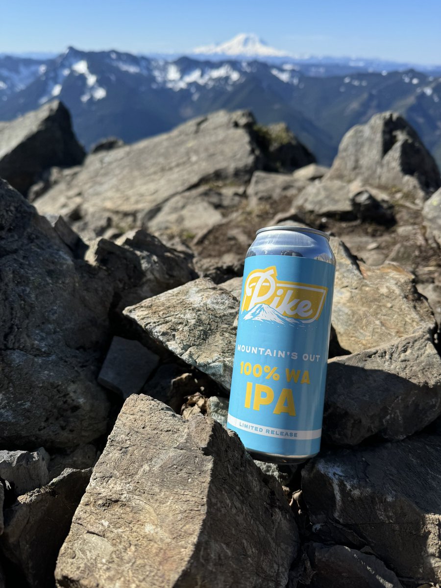 Cheers to Earth Day from the top of the world (well, almost)! This Mountain's Out IPA tastes even better knowing it's brewed with 100% Washington-grown ingredients. Here's to celebrating our beautiful planet and supporting local with every sip!