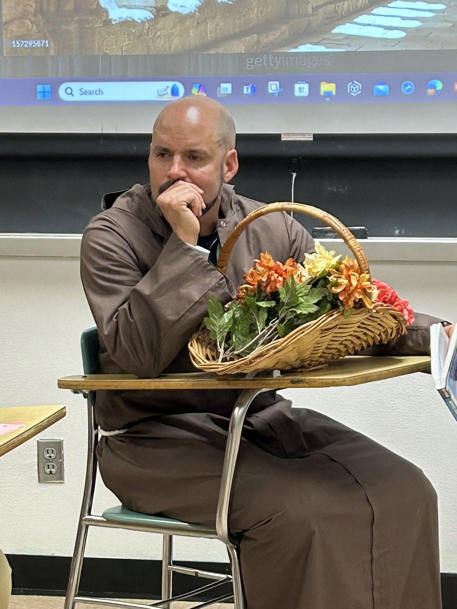 GCPrinEubanks's tweet photo. Wow!!  Mrs. JB was scraping the bottom of the barrel but she accidentally found a diamond in the rough.  Who knew Coach TO was such a thespian?  TO channeled his acting skills to perform Friar Lawrence in Shakespeare’s Romeo and Juliet!  Say goodbye to Hollywood, TO!! https://t.co/ZevG8r4mBb