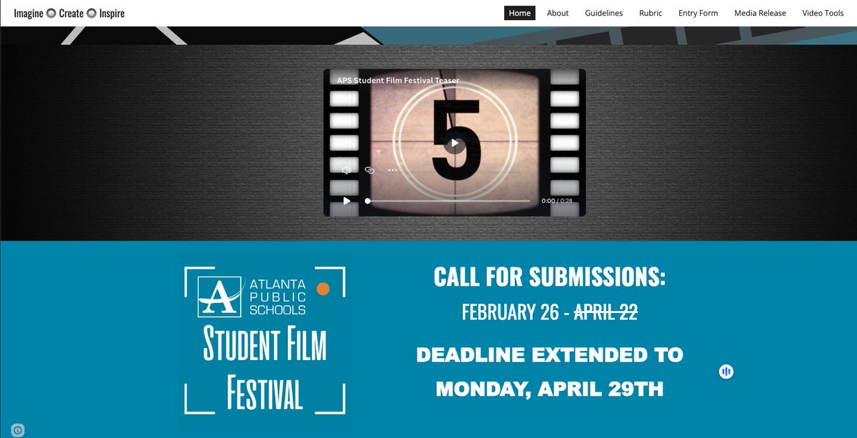 🎞️ 🎬📹Calling all @apsupdate teachers, the deadline has been extended for the 1st Annual Student Film Festival. 🗓️ All Entries Due: Monday, April 29th ➡️ More Info: tinyaps.com/?apsfilmfest @APSInstructTech @ahrosser @apsitnatasha @APSITMelissa @apsittommy @APSITKrynica