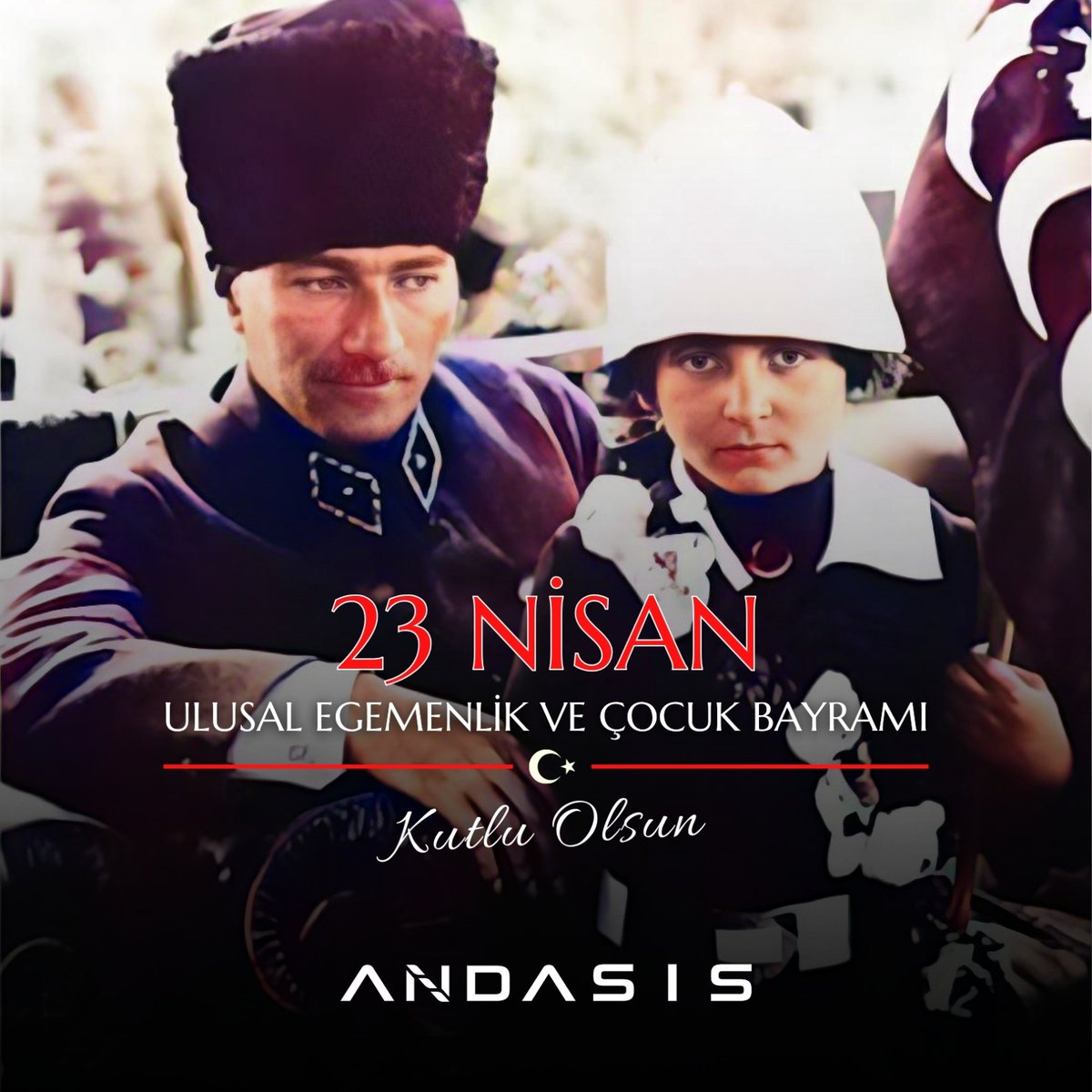 Ulusumuzun egemenliğinin 104. yıldönümü ve Ulu Önder Mustafa Kemal Atatürk'ün çocuklara hediyesi 23 Nisan Ulusal Egemenlik ve Çocuk Bayramı kutlu olsun. 

#23nisan #23nisanulusalegemenlikveçocukbayramı