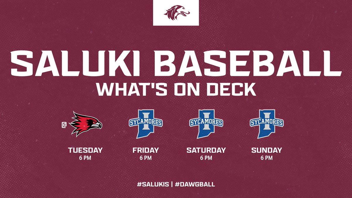 A road game at SEMO before we play host to No. 25 Indiana State this weekend! All three games with the Sycamores are at 6 p.m. with the Sunday finale on ESPNU! #Salukis | #DawgBall