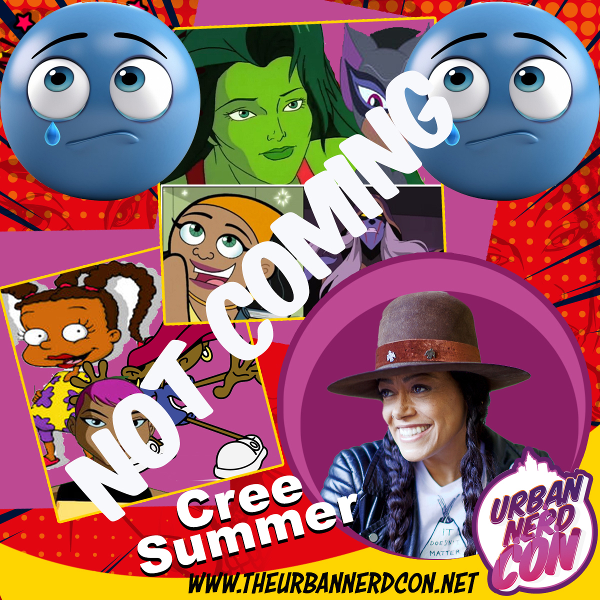GUEST ANNOUNCEMENT!!! Well this is another sad one but this is what happens in the entertainment business. @IAmCreeSummer will not be able to attend THIS YEAR! We are looking forward to you coming next year! Your invite is always open!