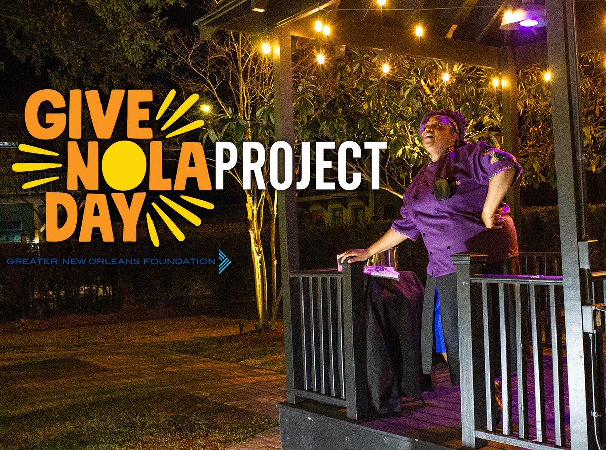 GiveNOLA Project on #GiveNOLADay and help launch us into Season 20! Donating begins April 23 – it's never too early to be BOLD. ℹ: GiveNOLA.org/the-nola-proje…