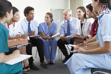 Collaborative practice is designed to promote the active participation of each profession in patient care. #IPE #collaborativecare #healthcare #medicine #meded #nursing #pharmacy #publichealth #UArizona #UAHS #CTIPH