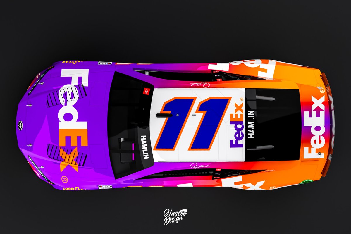 For next time when <a href="/dennyhamlin/">Denny Hamlin</a> needs a paint scheme distraction. 

#NASCAR | <a href="/JoeGibbsRacing/">Joe Gibbs Racing</a> | <a href="/DennyDelivers2/">DennyDeliversYT 📦</a> | <a href="/TheHamlinQueen/">Hamlin Queen. 👑</a> | <a href="/FedEx/">FedEx</a>