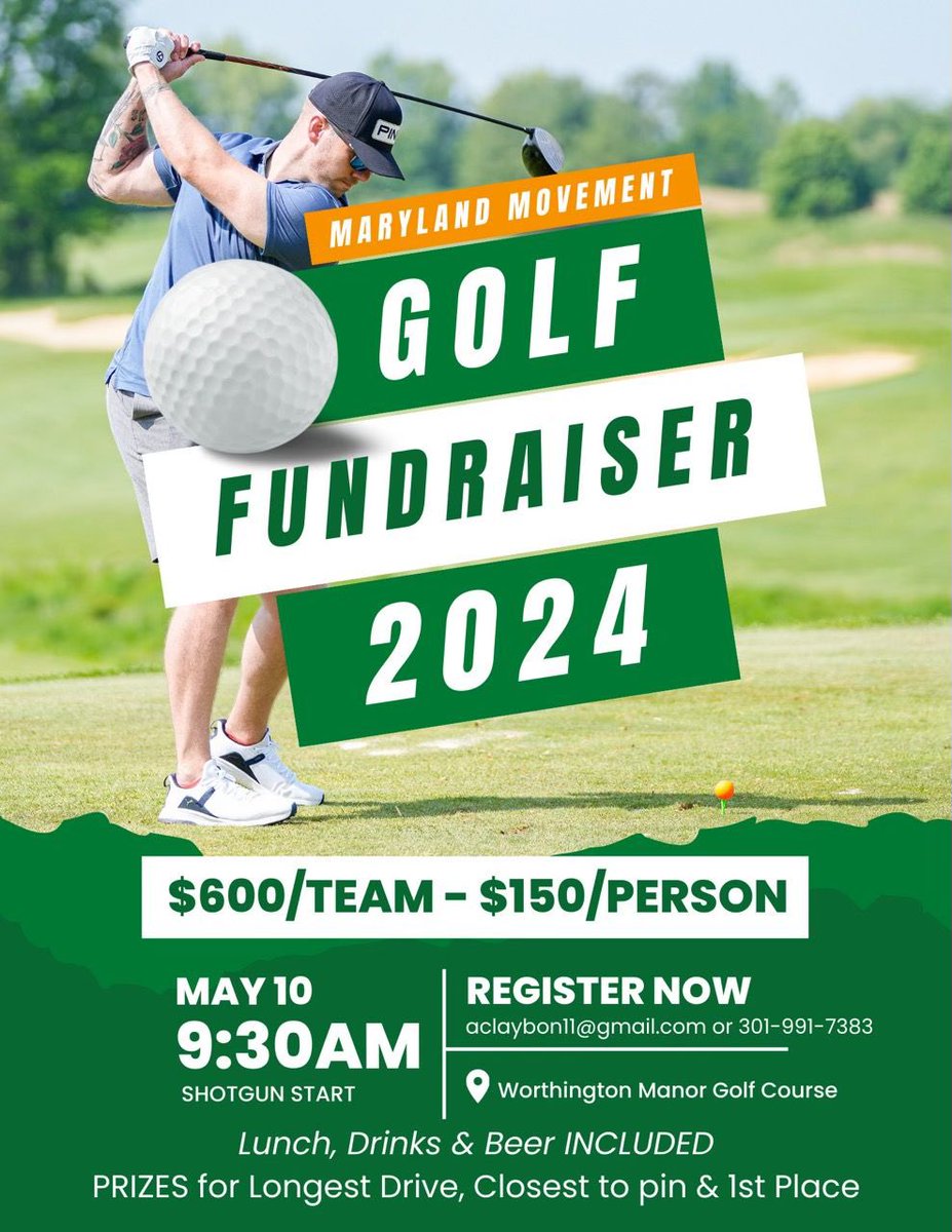 Support opportunity for local basketball, and a day of fun with a little friendly competition. Come on out golfers! Check in with Art Claybon: aclaybon11@gmail.com or at 301-991-7383