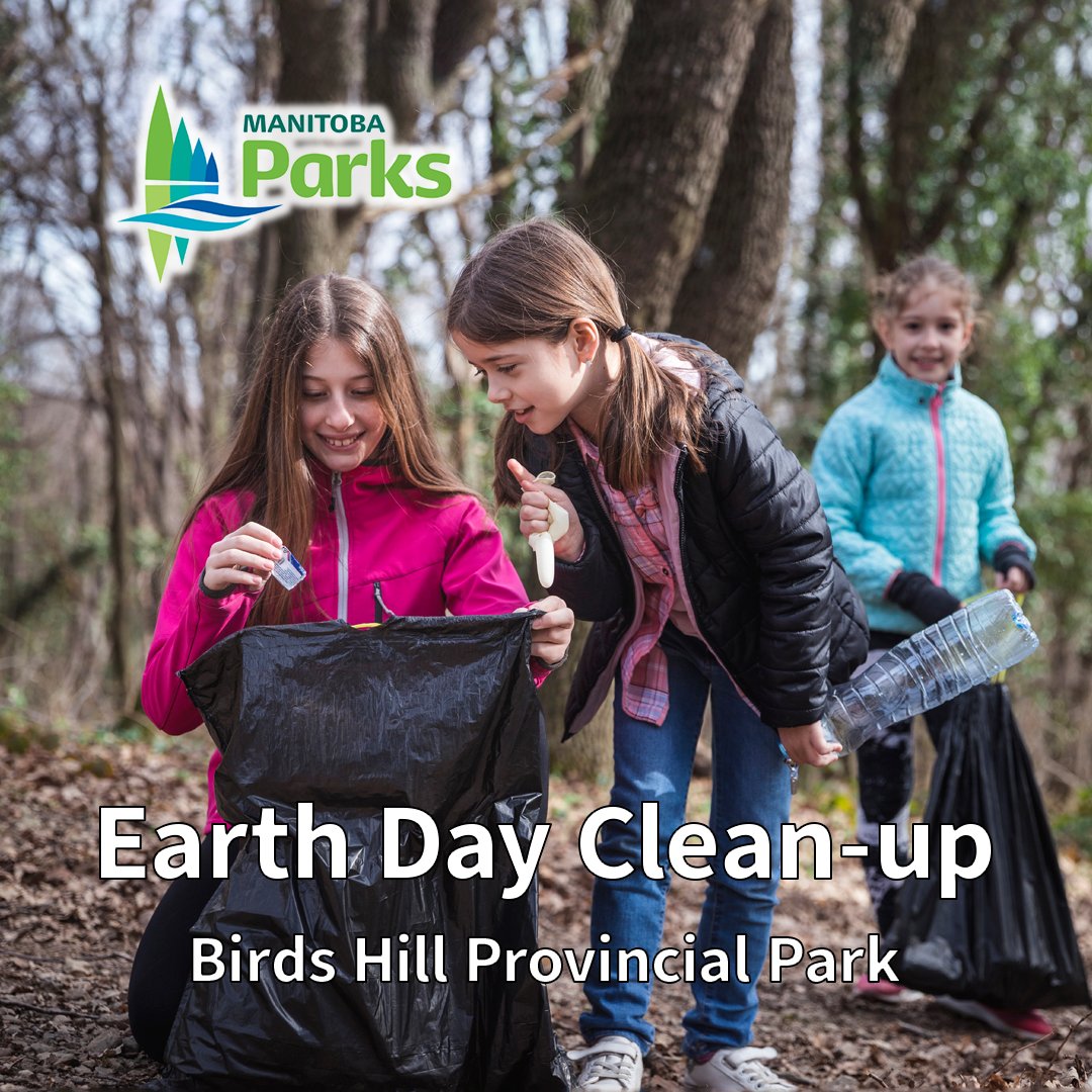 Pitch in for parks and help clean up Birds Hill Provincial Park on Saturday, April 27. Garbage pickers, bags and gloves provided. Participants can enter a draw for two free nights of camping! Register your family or group here: bit.ly/4cc5l0u #ManitobaParks