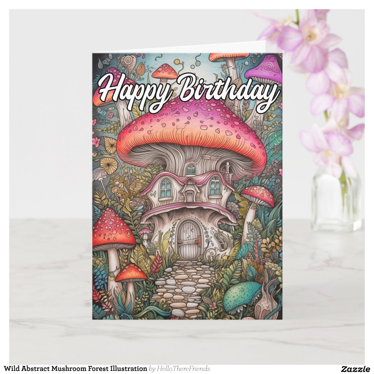 Wild Abstract Mushroom Forest Illustration Card→zazzle.com/z/236at7o7?rf=…

#BirthdayCards #GreetingCards #HappyBirthday #PsychedelicMushrooms #MushroomArt #MushroomIllustration #Mushrooms #Stationery #Cards #Zazzle