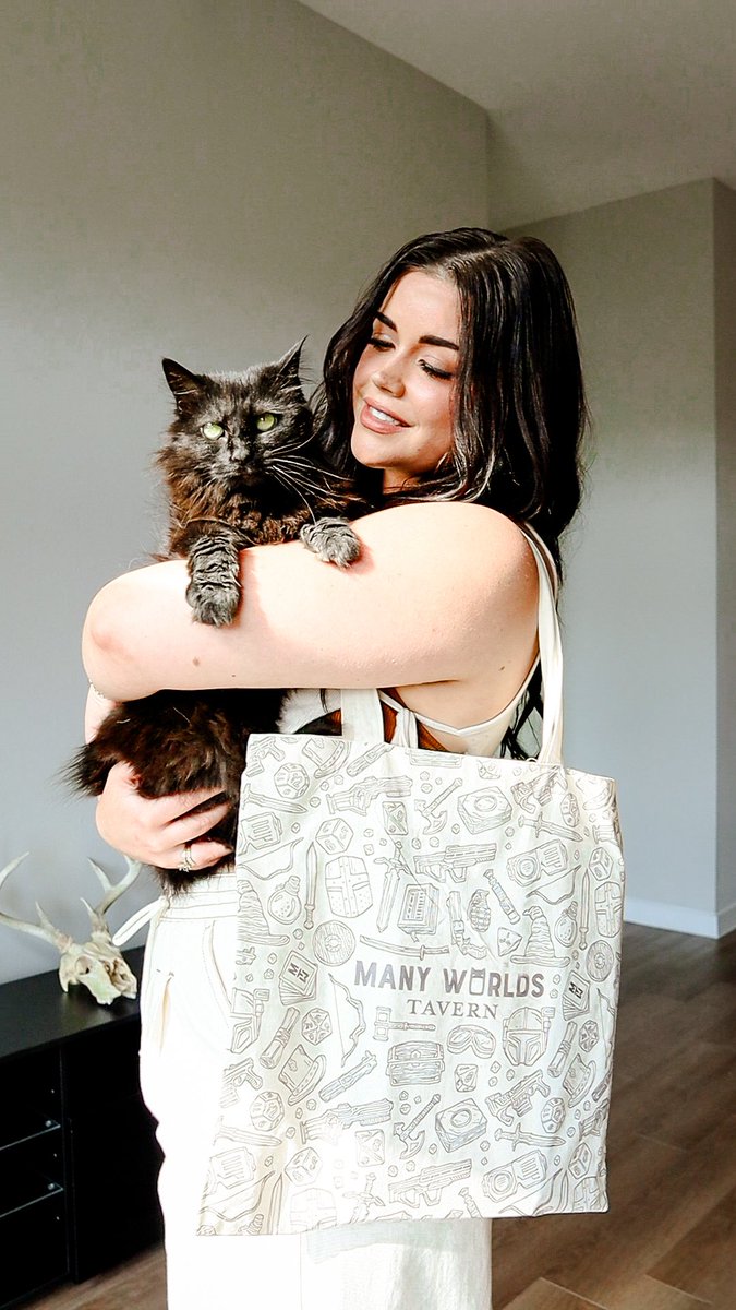 Dany and I took promo photos for @ManyWorldsTav Earth Day special!! 

Use 'JOCODE' for 10% off any order ✨️⚔️🖤 (tote bag free with $50+ purchase) #EarthDay #Sustainability