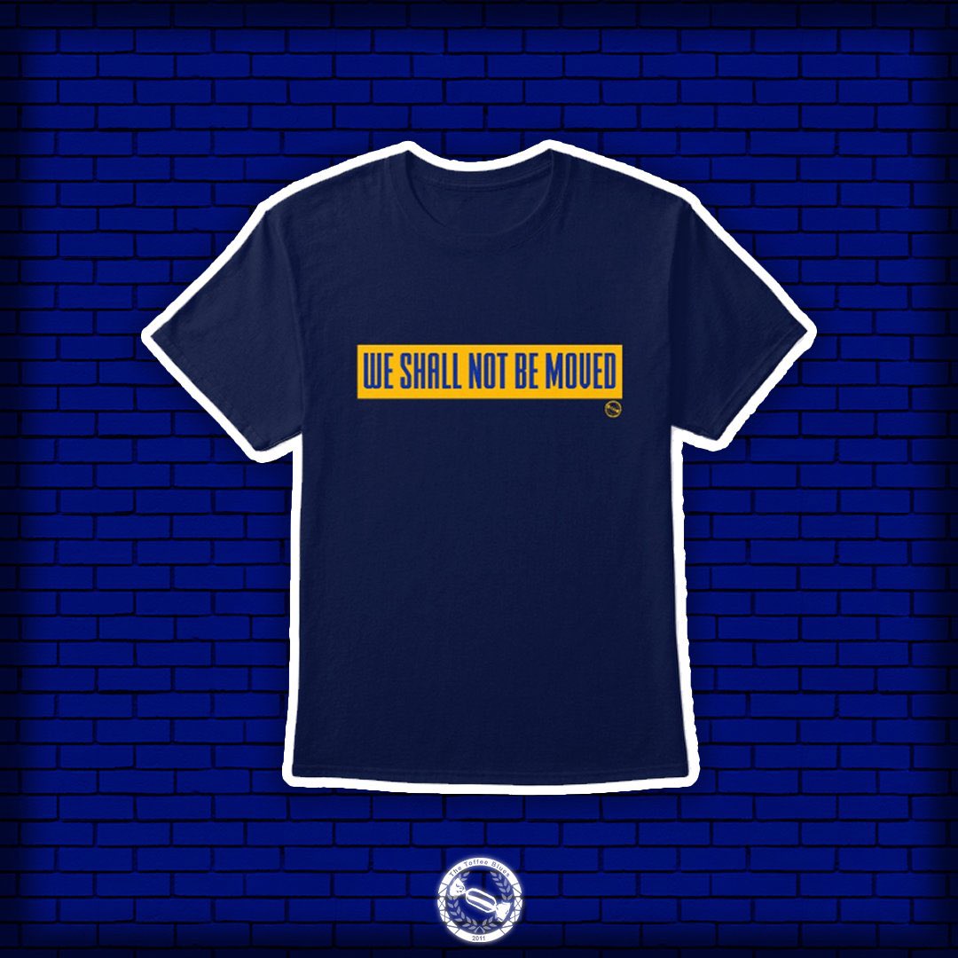 🚨WE SHALL NOT BE MOVED!🚨 You can go get our new shirt over on our store now. Available in a range of colours 👇Shop below👇 the-toffee-blues.creator-spring.com/listing/-not-b…