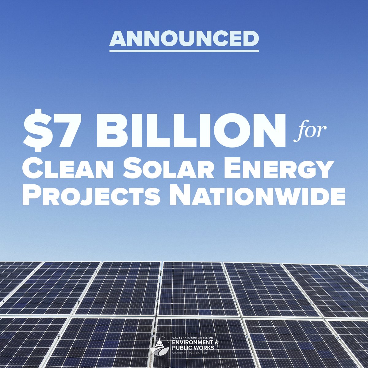 Big news! ☀️⚡ Thanks to the Inflation Reduction Act, @EPA is announcing $7 billion to bring clean, affordable solar energy to nearly one million homes in low-income and disadvantaged communities. On Earth Day, we’re bringing clean energy to communities across our nation!