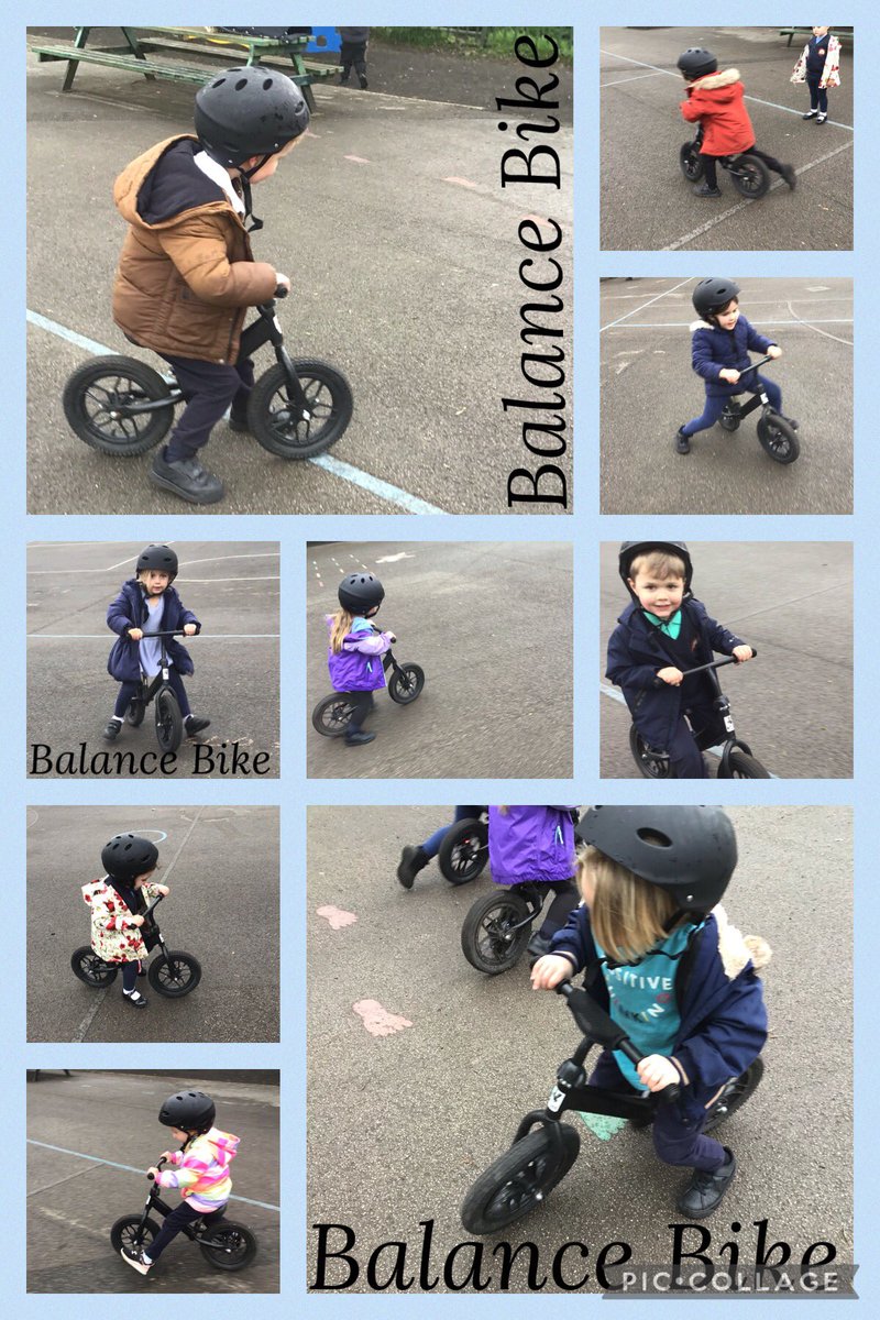 We enjoy developing our core strength on the balance bikes #nurseryGA #PEEdGA #balancebike #eyfs #nursery #exercise