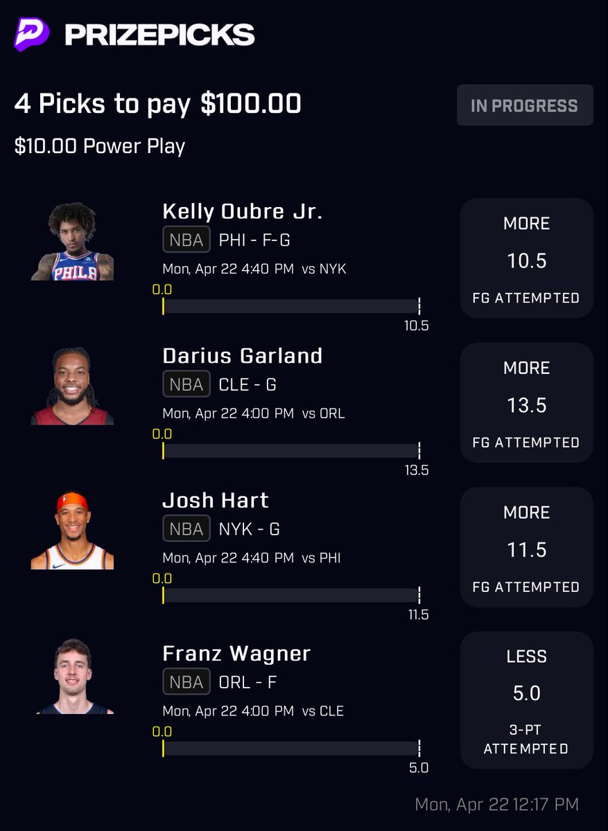 Copy my PrizePicks entry using this link: prizepicks.onelink.me/gCQS/shareEntr… #nba 🫠4-man action🚨🤝🏽🏦#Same24squad #nbaprizepicks