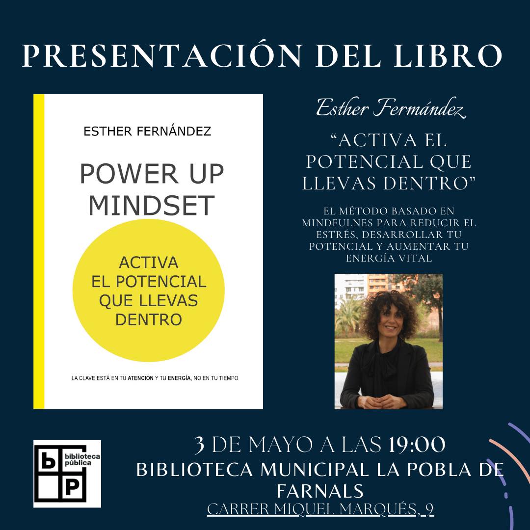 tengounlibro's tweet photo. Presentación del libro "POWER UP MINDSET"
📌El 3 de mayo a las 19:00 en la Biblioteca de la Pobla de Farnals, #Valencia
Seis sencillos pasos para alcanzar nuevos niveles de enfoque, bienestar y rendimiento sostenible
📚https://t.co/7hHW8fXigF
#PowerUpMindset https://t.co/Pqk5Jid9YA