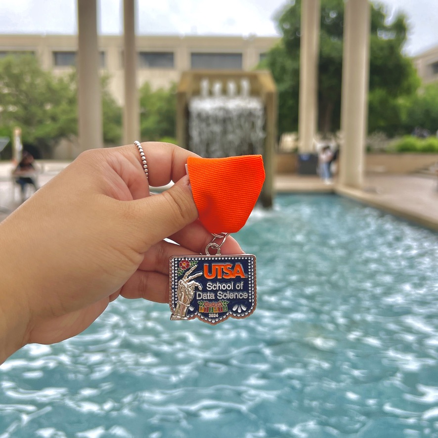 Check out the cool Fiesta Medal the UTSA School for Data Science made for this year! 🤖 Which Fiesta medals have you collected this year? #UTSA #FiestaSA | @UTSAData