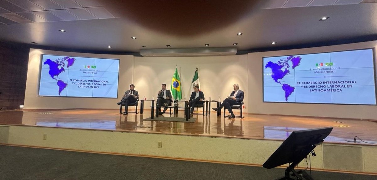 Our lead #LaborAttaché in Mexico, Pablo Solorio, participated in an exchange with 🇲🇽 and 🇧🇷 to share experiences on training judges. Congrats to @CJF_MX for organizing the encounter between Mexican and Brazilian labor judges.