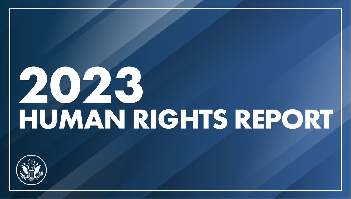 Advancing respect for human rights, bolstering democratic renewal, elevating worker rights, and advocating for the release of unjustly detained political prisoners around the world are key 🇺🇸 priorities. Today, @StateDept launched the 2023 #HumanRightsReport.