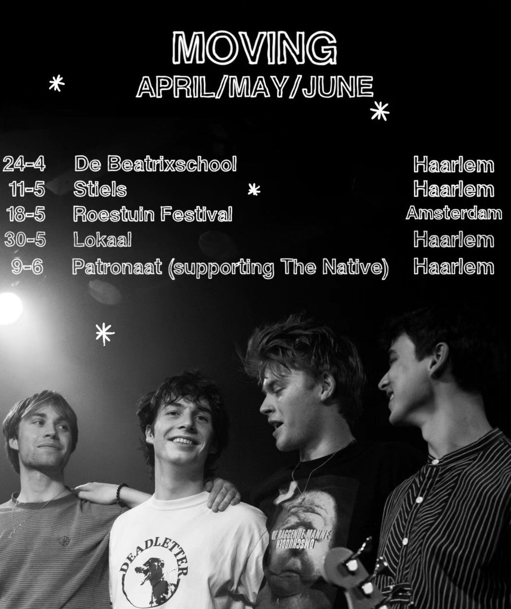 Haarlem/Amsterdam gear upp!! We're playing some shows for yous the upcoming weeks! New stuff + old bangers = some classic old-fashioned fun. (DISCLAIMER: first show is kids only👶🏻) @wearethenative_ @HPSOnTour