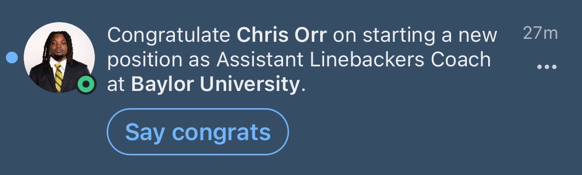 Wisconsin Football Leader Chris Orr has officially joined Dave Aranda’s staff at Baylor One to keep an eye on for the future