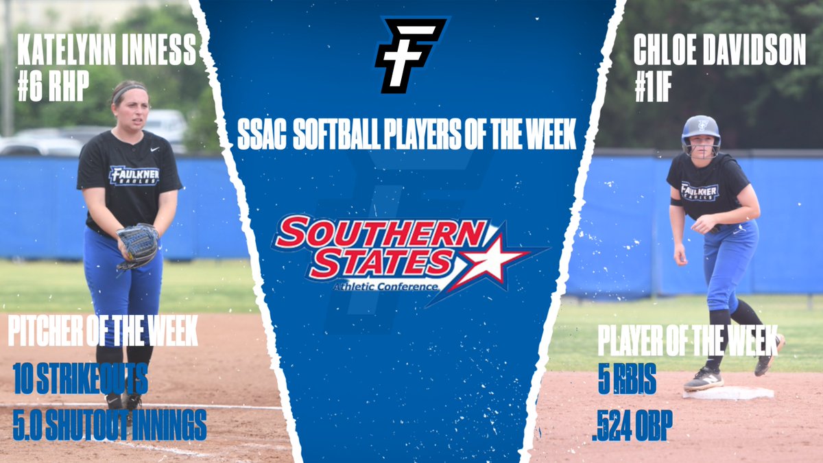 Chloe Davidson, Katelynn Inness earn SSAC Player of the Week Awards after outstanding weeks of play!