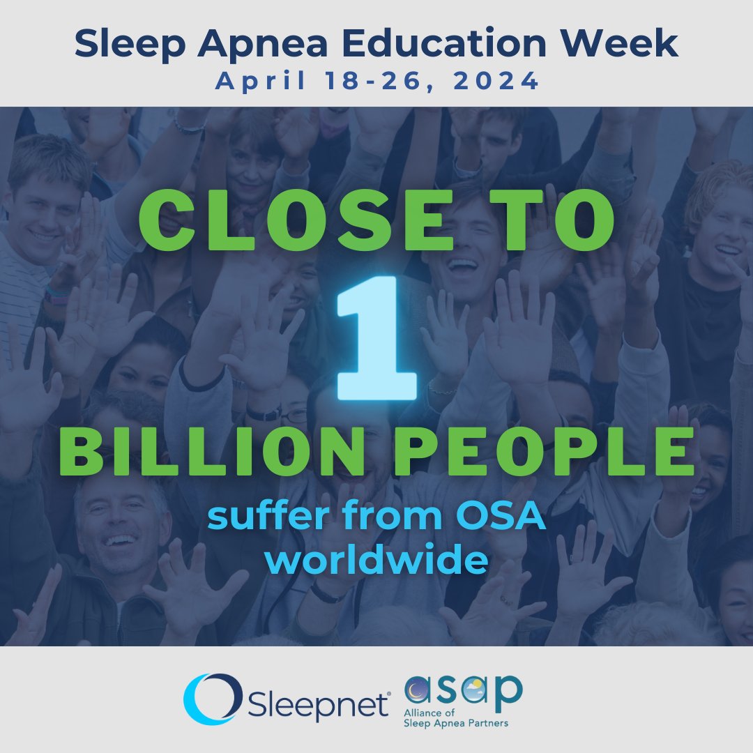 Join Sleepnet and Alliance of Sleep Apnea Partners (@ofapnea) as we advocate for greater awareness and understanding of sleep apnea and its treatment options. Together, let's make sleep health a national priority! #SleepApneaEducationWeek #sleepnet #osa #sleepapnea #awareness