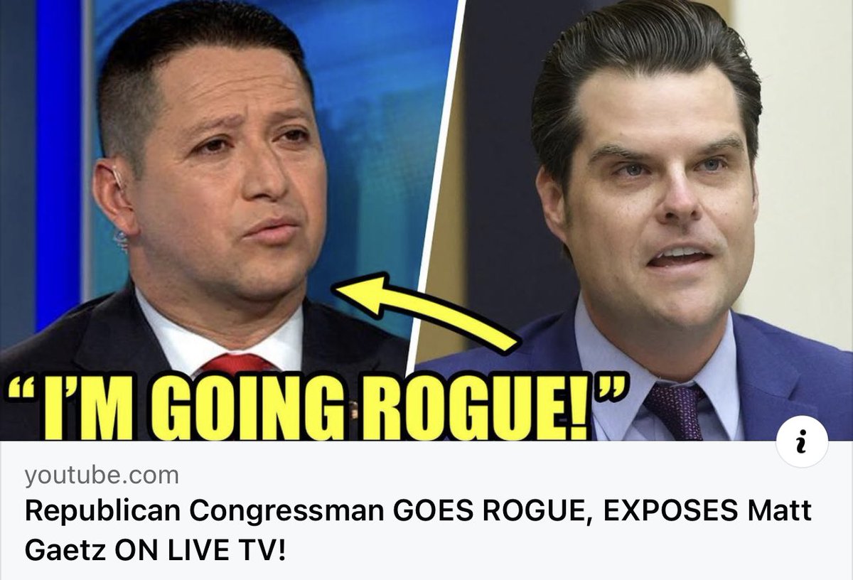 BREAKING VIDEO:🚨🚨🚨 WOAH! Trumper Matt Gaetz just got EXPOSED by a REPUBLICAN Congressman on live TV! Watch it here: youtu.be/oHrA778SvqA?si… Please retweet and hit the ❤️ to thank him for CALLING OUT Gaetz!