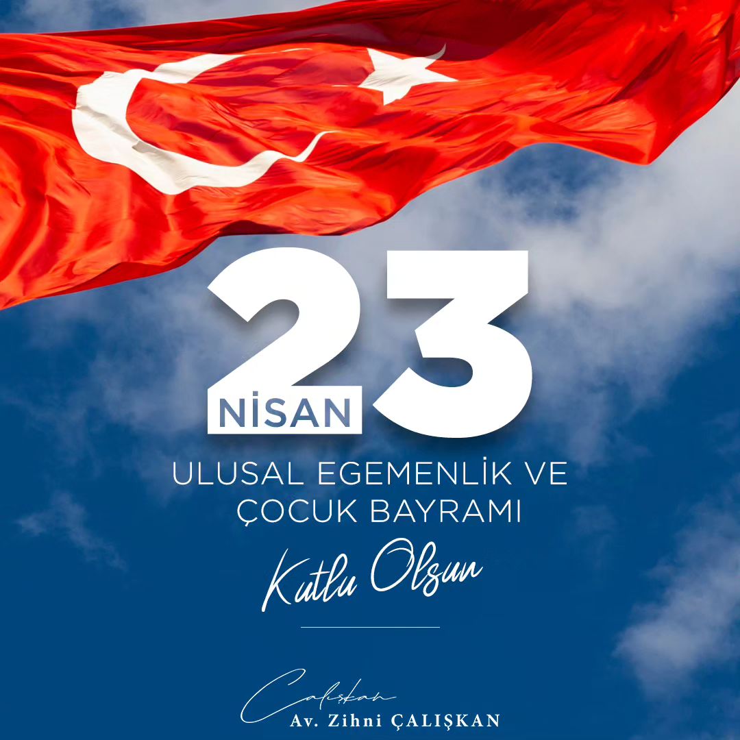 Türkiye Büyük Millet Meclisi’nin 104. kuruluş yıl dönümü ve Gazi Mustafa Kemal Atatürk’ün dünya çocuklarına armağan ettiği 23 Nisan Ulusal Egemenlik ve Çocuk Bayramı kutlu olsun. Tüm kahramanlarımıza rahmet ve minnetle...