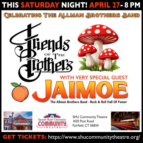 Allman Brothers Band founding member Jaimoe will be joining Friends Of The Brothers this Saturday, April 27 in Fairfield, CT. We will be honoring the ABB and Dickey Betts and we will not be tame about it. Limited tickets remain. -> bit.ly/3v7joU0