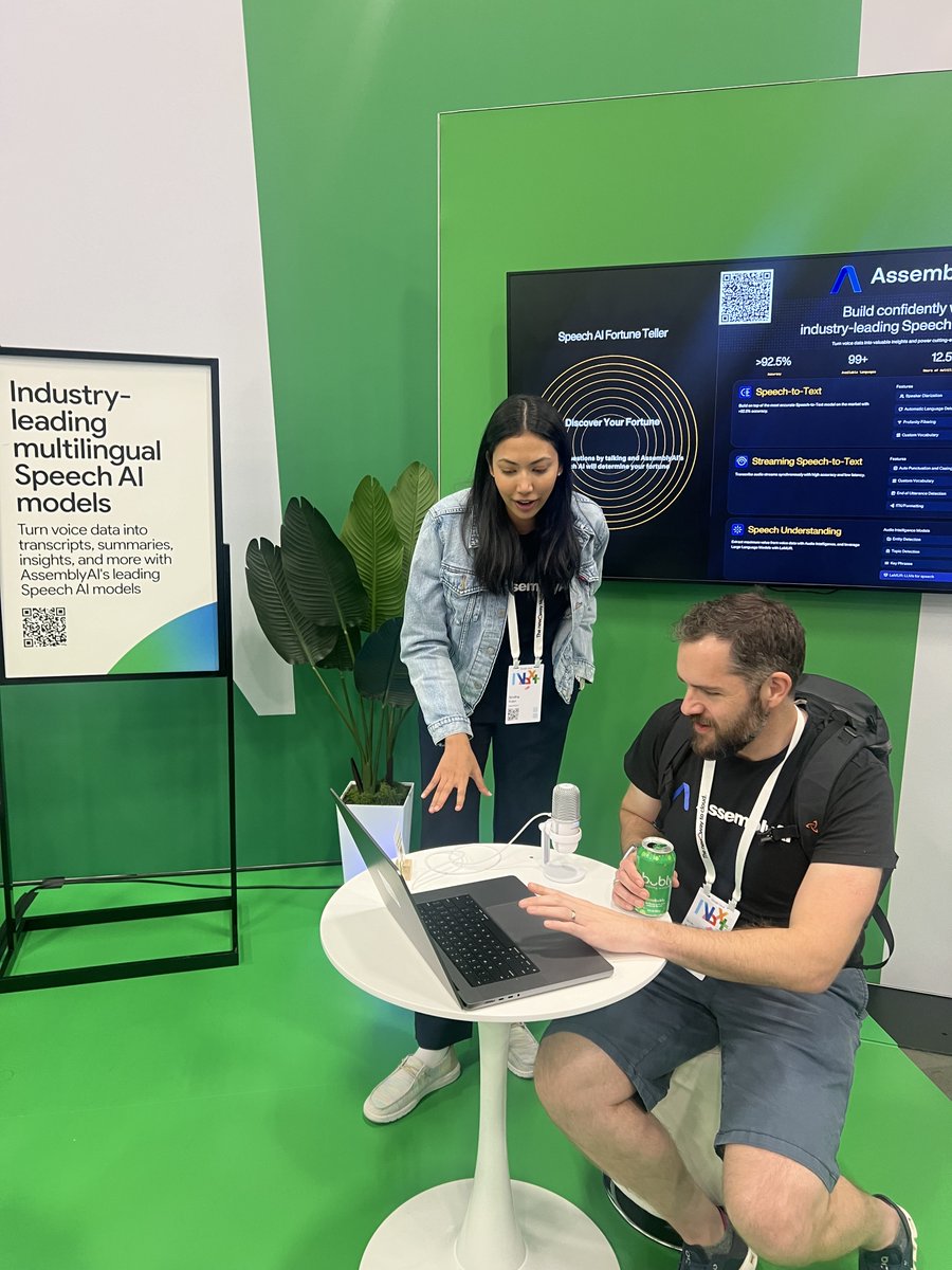 Google NEXT recap: Earlier this month, many members of the AssemblyAI team traveled to Vegas for Google NEXT. We had the opportunity to connect with customers and other innovative companies who are pushing the boundaries of what’s possible. Some highlights include: - Our CEO