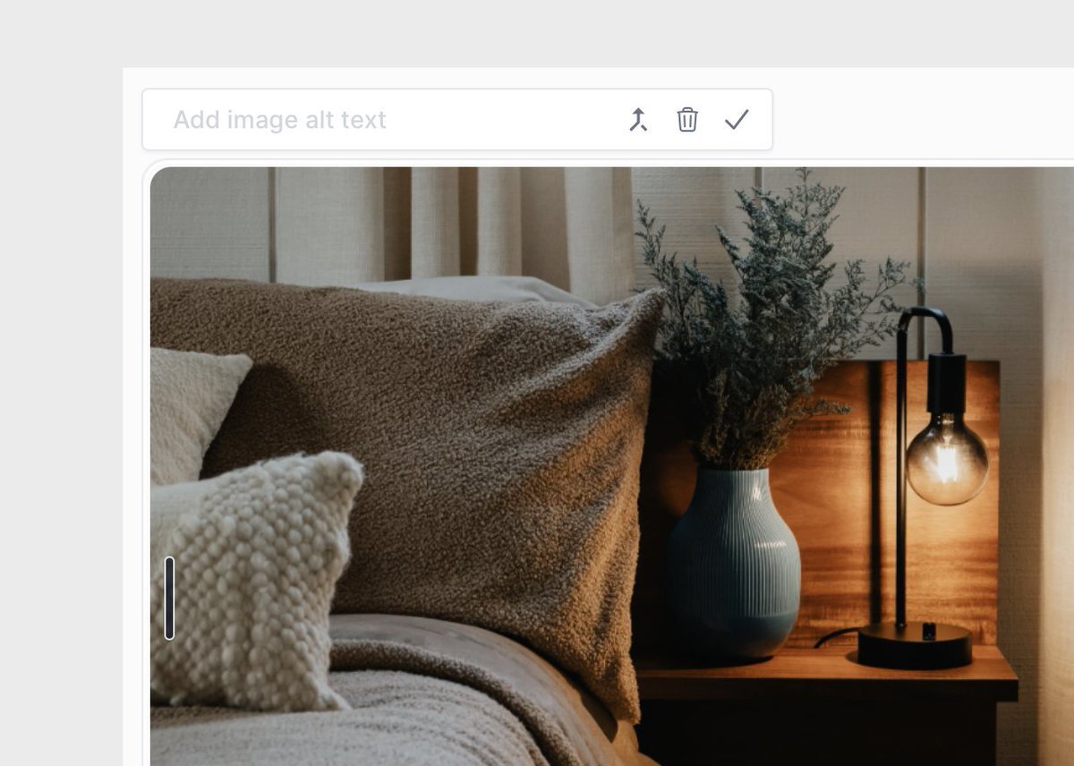 The Loops editor just got another update: It's now super easy to add alt text to images embedded in your emails